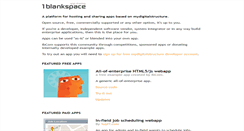 Desktop Screenshot of 1blankspace.com